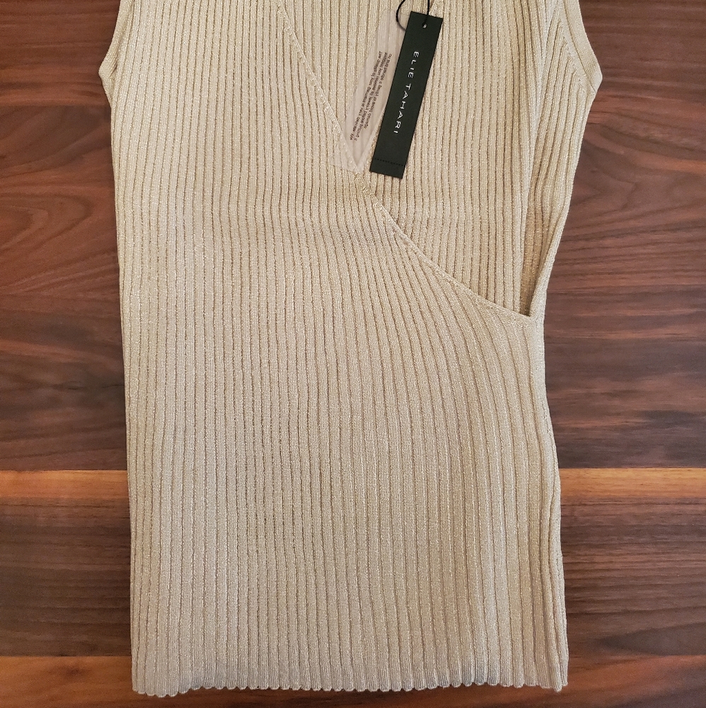 Elie Tahari Rudie Ribbed Tank Women's Sz M or XL - Picture 6 of 7